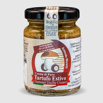 Crema di puro tartufo estivo nero fresco del Lazio senza additivi vasetto 90g