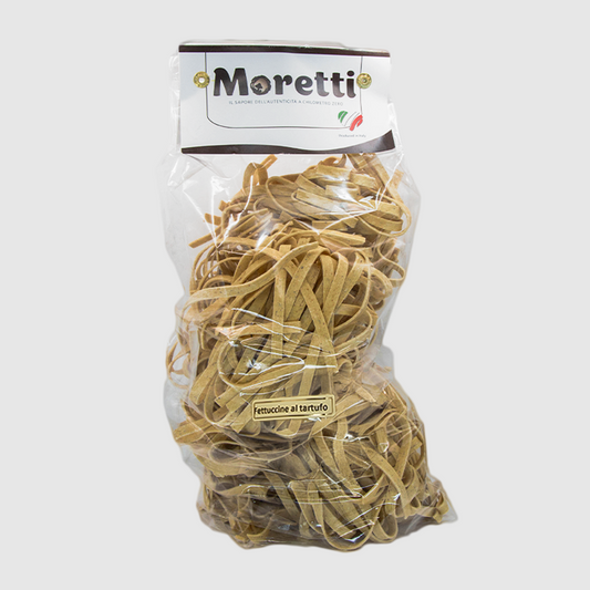 Fettuccine artigianali al tartufo nero con tartufo fresco raccolto nel Lazio confezione 500g
