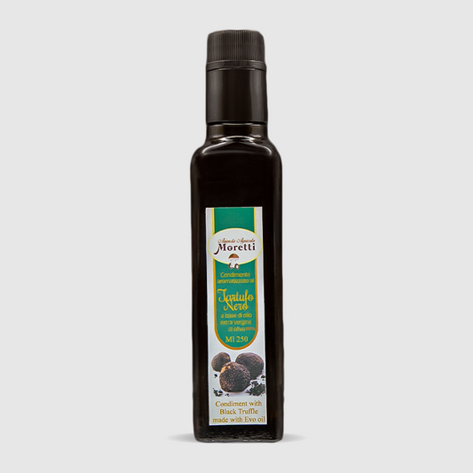Olio al tartufo EVO con tartufo nero raccolto nel Lazio bottiglia 250ml
