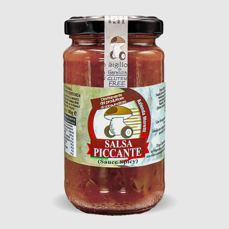 Salsa piccante al tartufo con peperoncino e tartufo nero Lazio vasetto 180g
