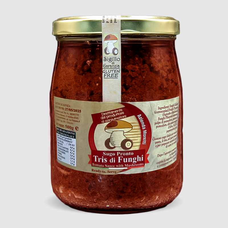 Sugo tris di funghi coltivati in grotta Il Casareccio vasetto 500g
